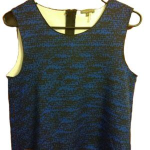 Vince Camuto Royal Blue & Black crop top